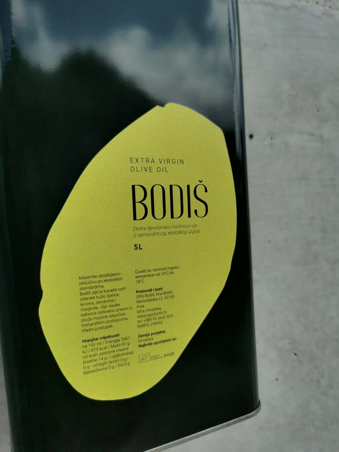 Ekstra djevičansko maslinovo ulje Bodiš 5L / POSEBNA PONUDA